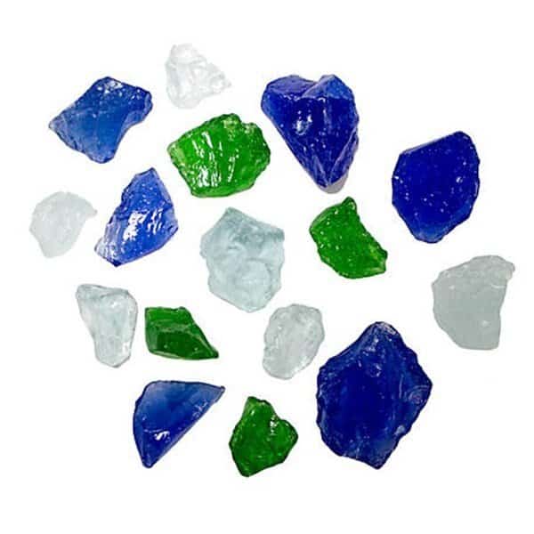 Recycled Fire Pit Glass, Pacific Blend