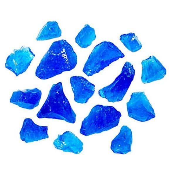 Recycled Fire Pit Glass, Turquoise