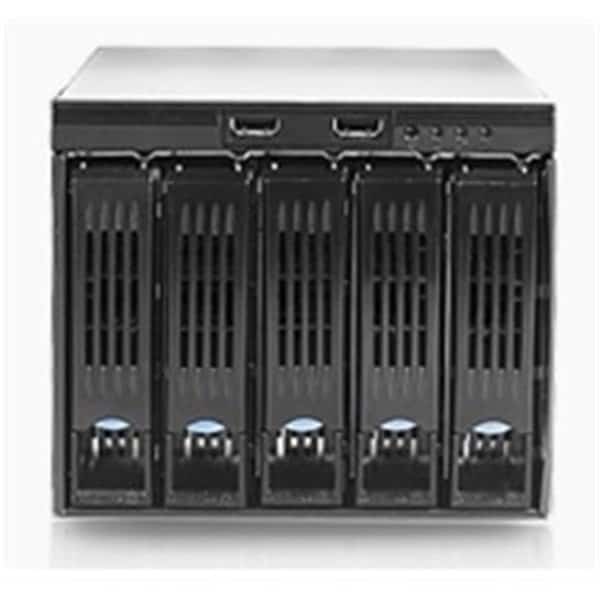 3.5 in. 5 Bay HDD Enclosure with SAS & SATA Backplane Brown Box