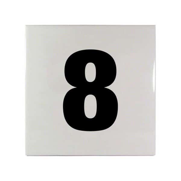 6 in. Smooth Ceramic Tile - No. 8
