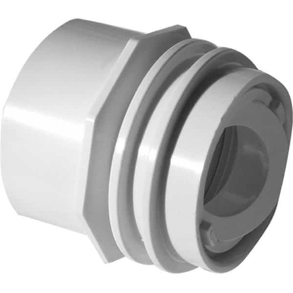 1.5 in. Flush Mount Return & Water Barrier with 1 in. Orifice; Tan