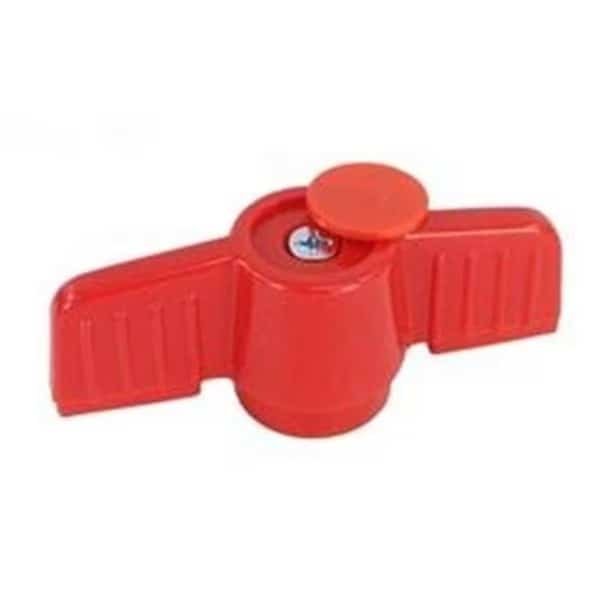 1.5 in. Ball Valve Handle PVC; Red
