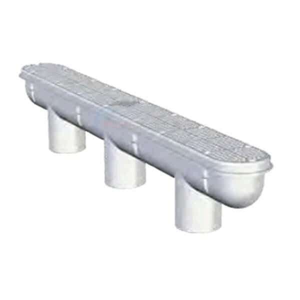 32 in. Channel Drain & Sump - Dark Gray
