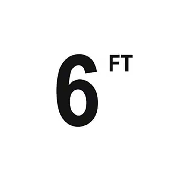 6 in. Smooth Ceramic Tile - 6 FT