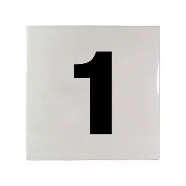 6 in. Smooth Ceramic Tile -No. 1