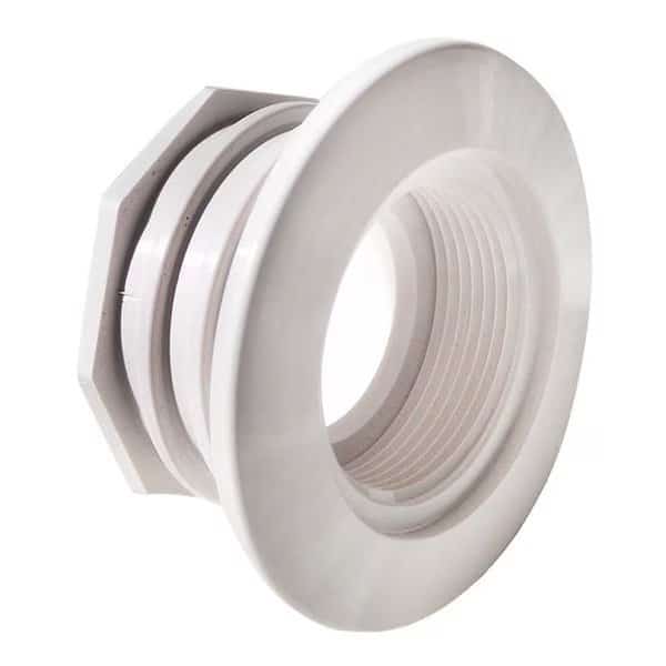 1.5 in. FPT Large Wall Fitting & Water Barrier; Light Gray