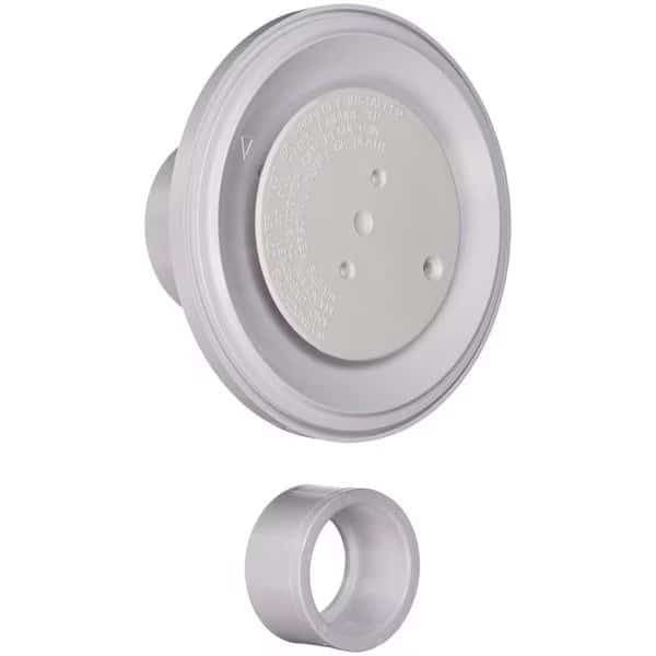 Aqua Star 4 in. Floor Return Fitting, White