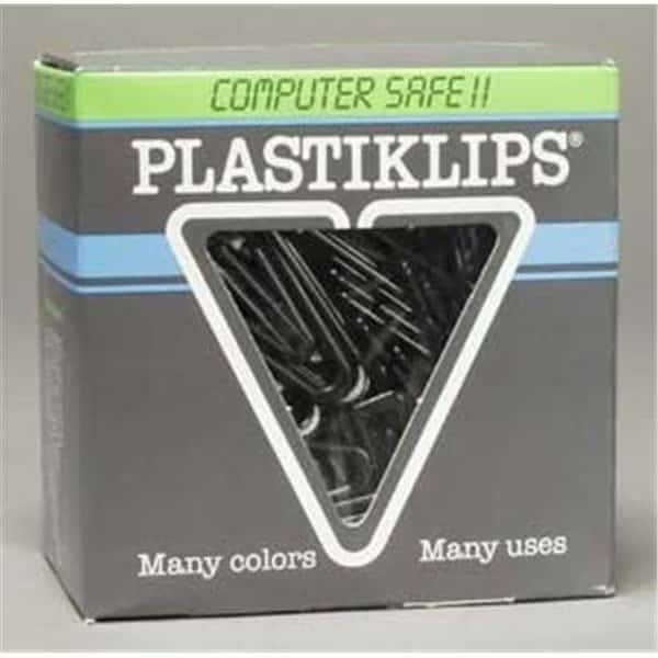 Plastiklips Paper Clips Large Size 200 Pack BLACK (LP-0611)