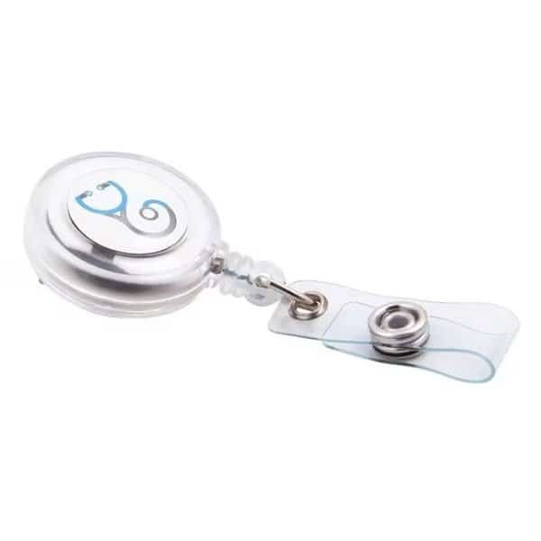 SICURIX Stethescope ID Badge Reels Round Swivel Spring Clip Strap ASSORTED Colors (68640), Sicurix, Mfr#: 68640