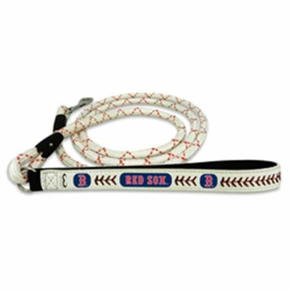 Boston Red Sox Pet Leash Leather Baseball Size Large