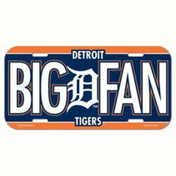 Detroit Tigers License Plate Plastic Special Order