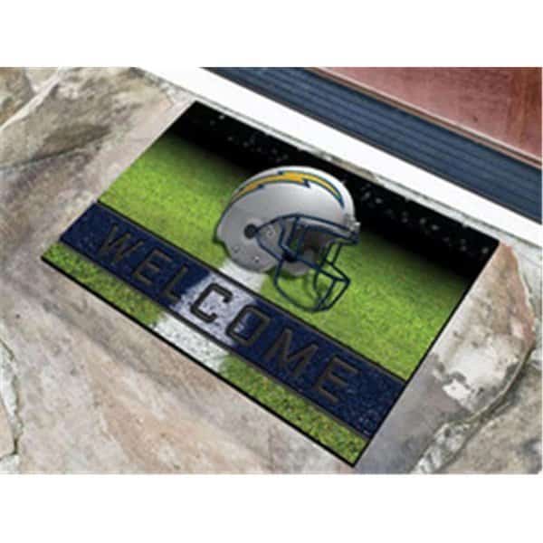 Los Angeles Chargers Door Mat 18x30 Welcome Crumb Rubber