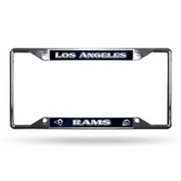 Los Angeles Rams License Plate Frame Chrome Ez View New