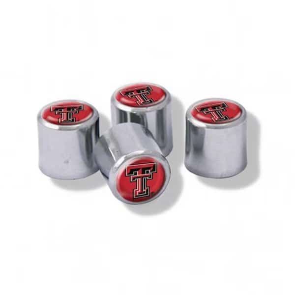 Wincraft 1493409370 Texas Tech Red Raiders Valve Stem Caps - Set of 4