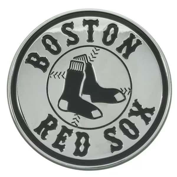 Fanmats 4298905634 Boston Red Sox Premium Metal Chrome Auto Emblem