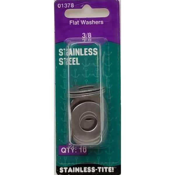 7401378 0.375 in. Stainless Steel Flat Washer