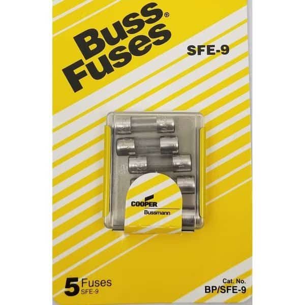9A Buss Fuse; 5 per Card