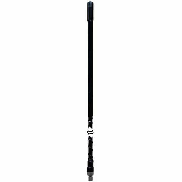 2 ft. 0.38 x 24 in. Thread Fiberglass Antenna, Black, 200PK
