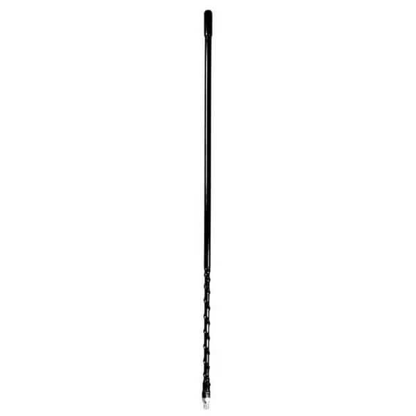 Procomm JBC400-BX 4 in. 0.38 x 24 in. Thread Fiberglass CB Antenna; Black - Bulk