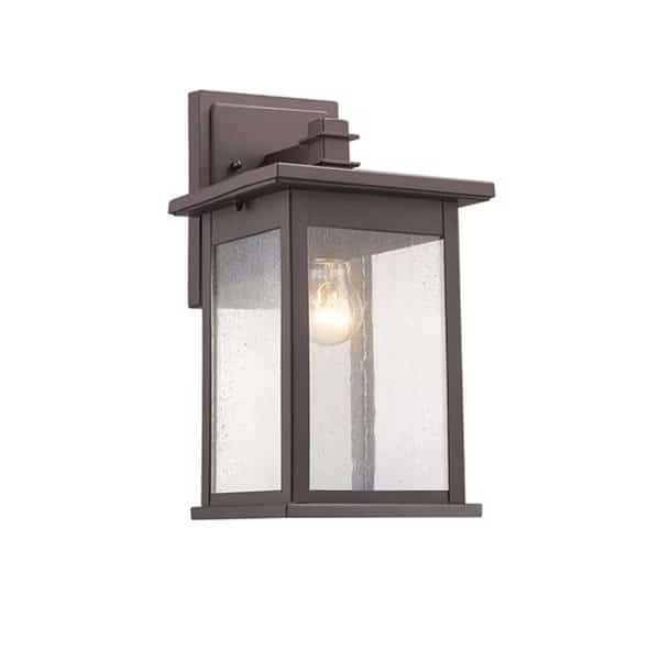 14 in. Lighting Tristan Transitional 1 Light Rubbed Bronze Outdoor Wall Sconce - Oil Rubbed Bronze