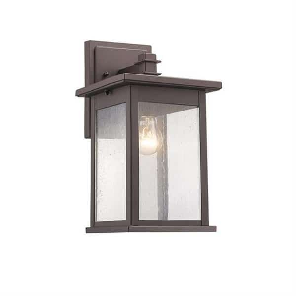 Chloe CH22031RB14-OD1 14 in. Lighting Tristan Transitional 1 Light Rubbed Bronze Outdoor Wall Sconce - Oil Rubbed Bronze
