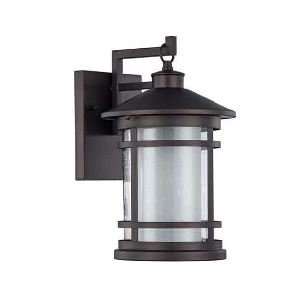Chloe CH22062RB14-OD1 14 in. Lighting Adesso Transitional 1 Light Rubbed Bronze Outdoor Wall Sconce - Oil Rubbed Bronze