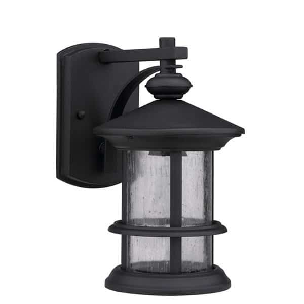 Lighting Ashley Superiora Transitional 1 Light Black Outdoor Wall Sconce - Textured Black