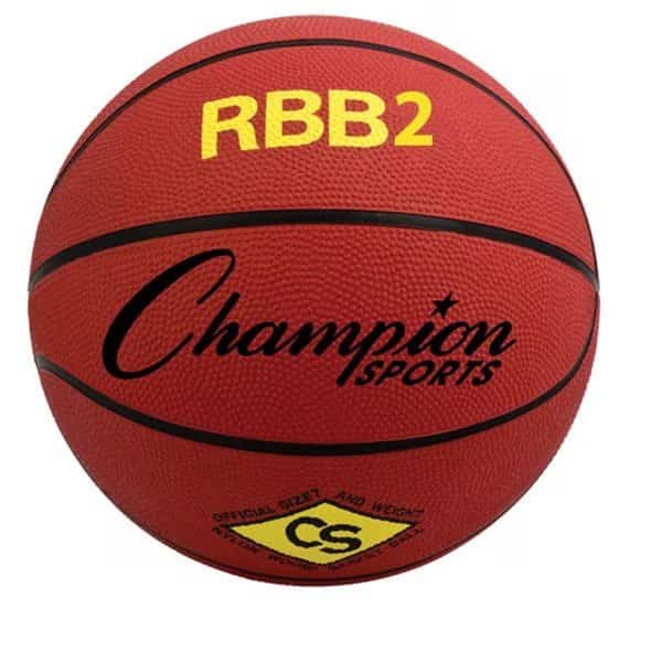 27.5 in. Pro Rubber Basketball, Red