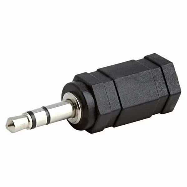 3.5 mm Stereo Plug to 3.5 mm Stereo Jack Adapter