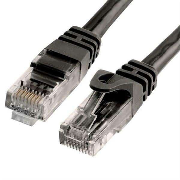 Cat6 500MHz UTP Ethernet LAN Network Cable - 1.5 ft. - Black