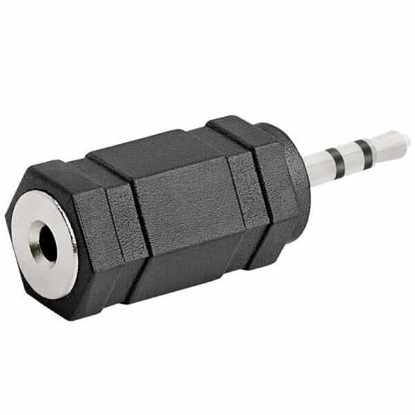 3.5 mm Stereo Plug to 2.5 mm Stereo Jack Adapter