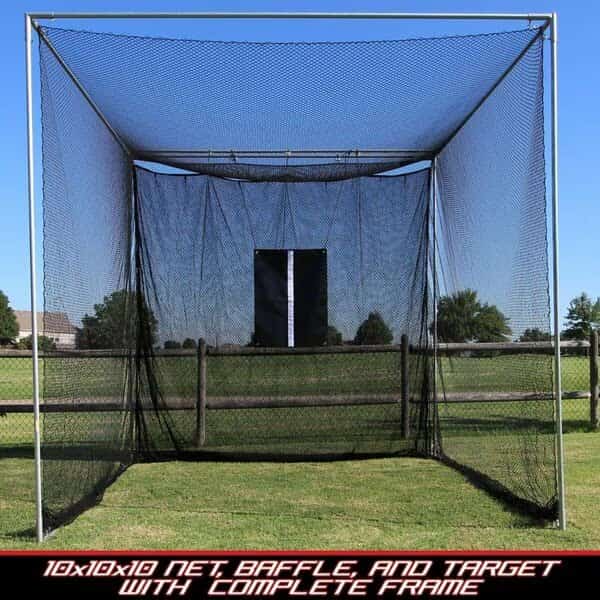 CMW- 10 x 10 x 10 in. Masters Golf Net with Complete Frame