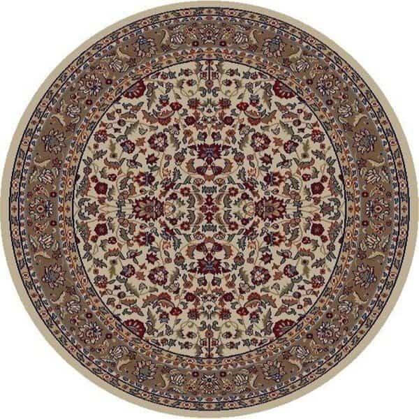 7 ft. 10 in. x 9 ft. 10 in. Jewel Kashan - Ivory, Rlm Distribution, Mfr#: HO2545824