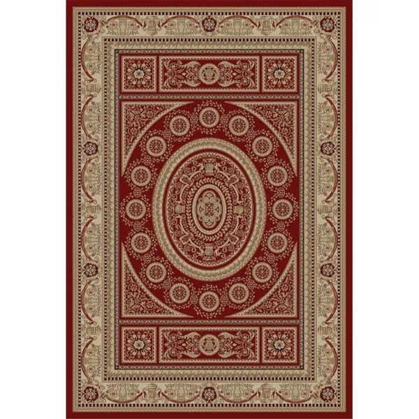 6 ft. 7 in. x 9 ft. 3 in. Jewel Aubusson - Red