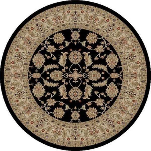 9 ft. 3 in. x 12 ft. 6 in. Jewel Antep - Black