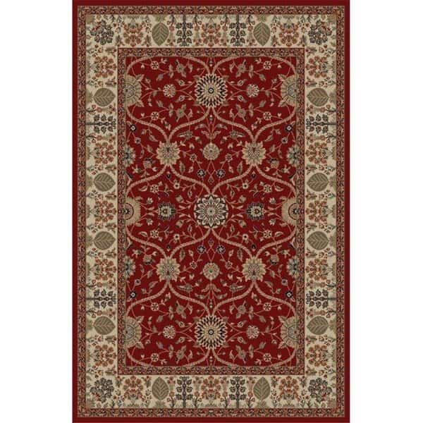 7 ft. 10 in. x 9 ft. 10 in. Jewel Voysey - Red