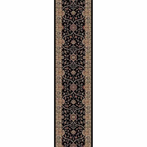 9 ft. 3 in. x 12 ft. 6 in. Jewel Voysey Black