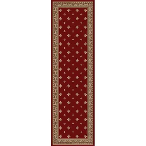 7 ft. 10 in. x 10 ft. 10 in. Ankara Pin Dot - Red