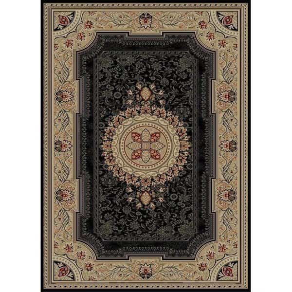 9 ft. 3 in. x 12 ft. 6 in. Ankara Chateau Black