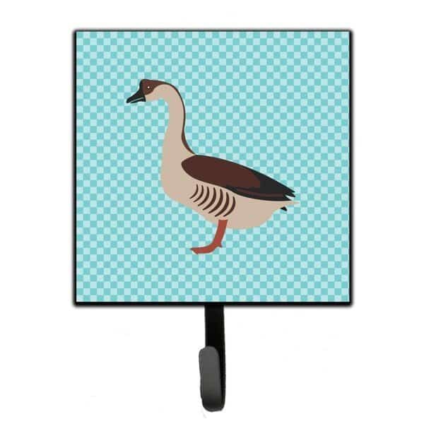 Chinese Goose Blue Check Leash or Key Holder