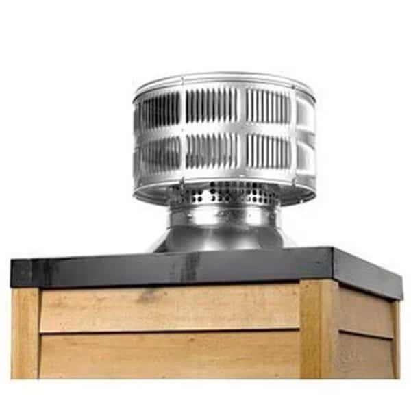 Majestic TR344 Round Termination Firplace Cap with Storm Collar, Majestic Pet, Mfr#: TR344