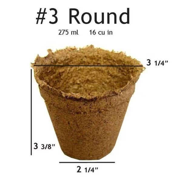 CowPots No 3 Round Pot - 90 pots