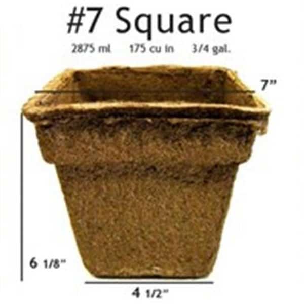 CowPots No 7 Square Pot - 24 pots