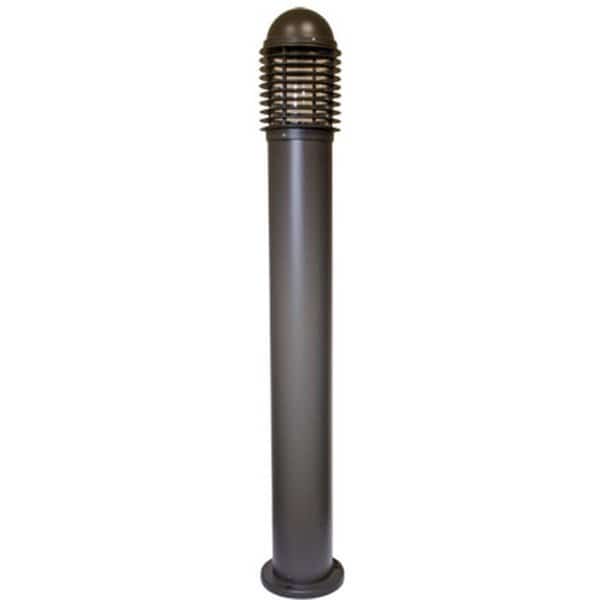 Powder Coated Cast Aluminum Bollard Light, Bronze - 43.25 x 6.69 x 6.69 in.