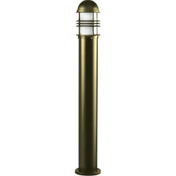 Powder Coated Cast Aluminum Bollard Light, Bronze - 43.19 x 6.63 x 6.63 in.
