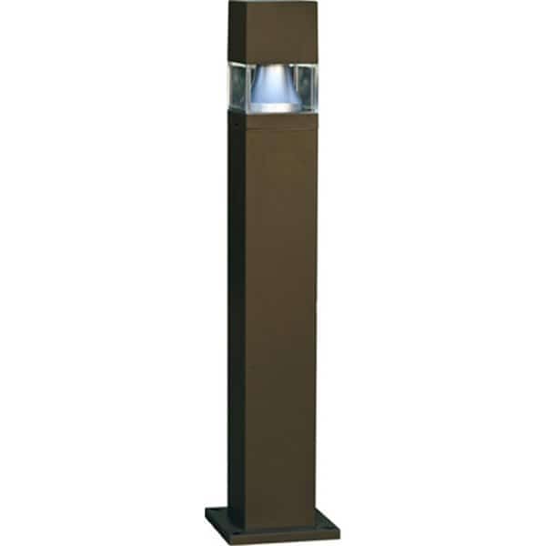 60W 120V Fiberglass Bollard, Bronze - 42.44 x 9 x 9 in.