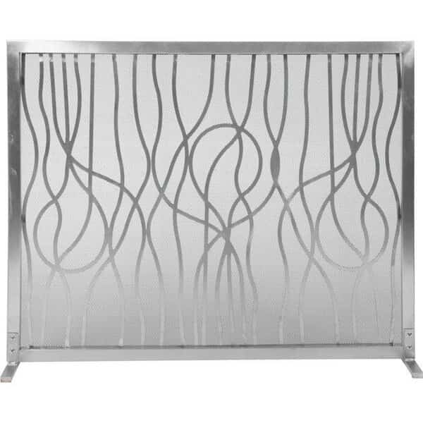 Dagan AHS800 Abstract Design Stainless Steel Panel Screen; Stainless Steel
