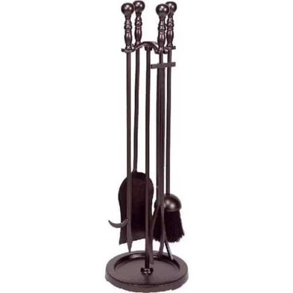 Dagan AHF550 Fireplace Tool Set; Bronze - 5 Piece