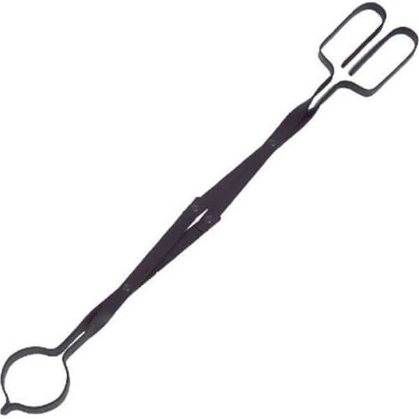 Dagan TONG-S Individual Hearth & Fire Pit Tool - Scissor Tong; Black