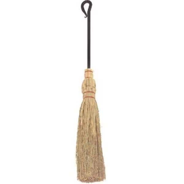 Dagan BROOM Individual Hearth & Fire Pit Tool - Rice Broom; Black